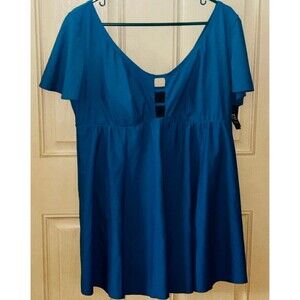 Torrid Cosmo Blue Swim Dress size 2 Brand New
